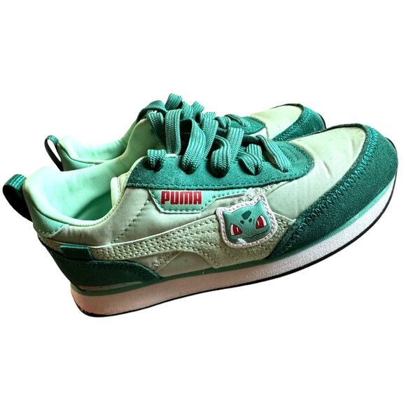 Puma‎ X Pokémon Bulbasaur Kids Sneakers NIB Size 1.5C - Picture 3 of 12